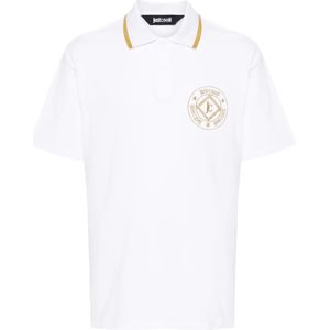 Just Cavalli, Heren, Tops, Wit, Maat: L Katoen,