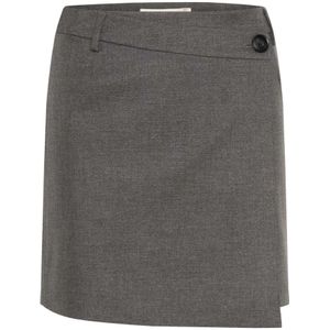 Gestuz, Dames, Rokken, Grijs, Maat: S Viscose,