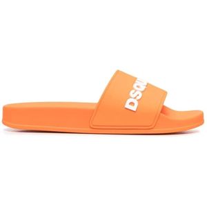 Dsquared2, Dames, Schoenen, Oranje, Maat: 36 EU Vinyl,