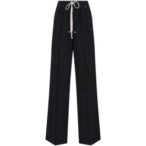 Rick Owens, Dames, Broeken, Zwart, Maat: M Viscose,