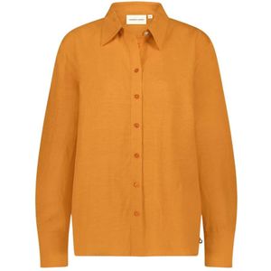 Fabienne Chapot, Dames, Blouses & Shirts, Oranje, Maat: XS Linnen,