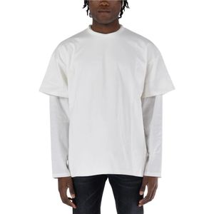 Jil Sander, Heren, Tops, Wit, Maat: L Katoen,