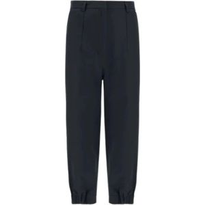 Herno, Dames, Broeken, Zwart, Maat: L