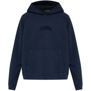 Zadig & Voltaire, Heren, Sweatshirts & Hoodies, Blauw, Maat: XL Katoen,