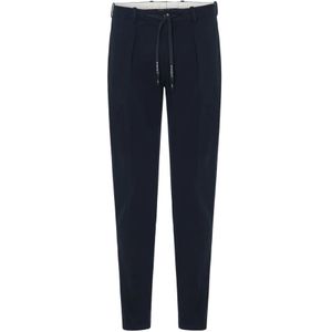 Circolo 1901, Heren, Broeken, Blauw, Maat: S Piqué,
