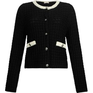 Liu Jo - Giacca in Maglia - Zwart - Gebreid Vest