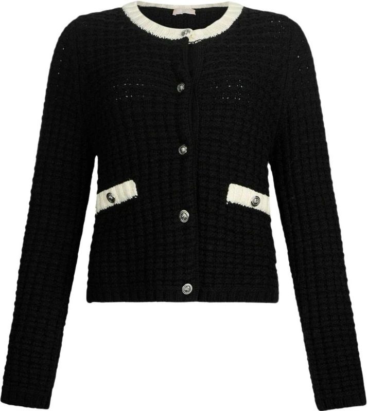 Liu Jo - Giacca in Maglia - Zwart - Gebreid Vest