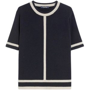 Max Mara, Dames, Truien, Blauw, Maat: S Wol,