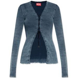 Diesel, Dames, Tops, Blauw, Maat: L
