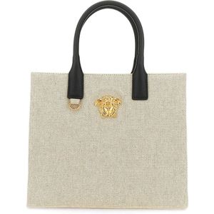 Versace Kleine Shopper Tas , White , Dames , Maat: ONE Size