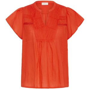 Kaffe - KAKarli - Blouse - oranjerood