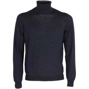 Tagliatore, Heren, Truien, Blauw, Maat: 2XL Zijde,