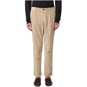 Incotex, Heren, Broeken, Grijs, Maat: W34 Corduroy,