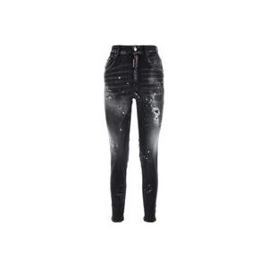 Dsquared2 Skinny Jeans , Black , Dames , Maat: S