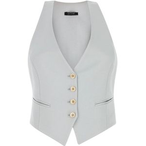 Tom Ford, Dames, Jassen, Grijs, Maat: XS Zijde,