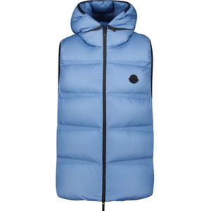 Moncler, Heren, Jassen, Blauw, Maat: XL Polyamide,