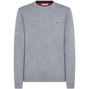 Sun68, Heren, Truien, Grijs, Maat: S Katoen,