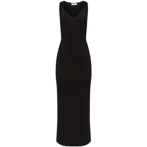 Nina Ricci, Dames, Jurken, Zwart, Maat: XS Katoen,