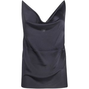 Y/Project, Dames, Tops, Zwart, Maat: XS Poliester,