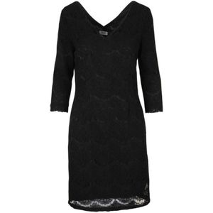 Liu Jo, Dames, Jurken, Zwart, Maat: L Katoen,