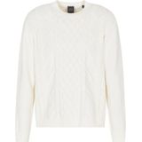 Gebreide pullover met ribboorden