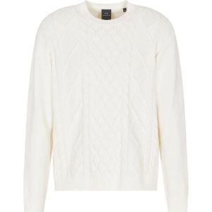 Gebreide pullover met ribboorden