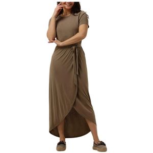 Object - Objannie Nadia - A-lijn Jurk - Bruin - 65% Modal 35% Polyester