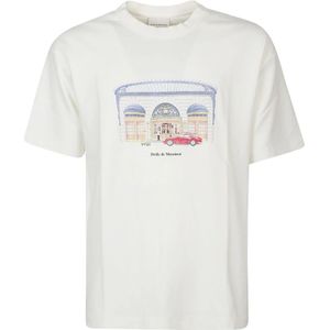 Drole de Monsieur, Heren, Tops, Wit, Maat: S