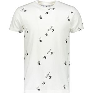 Off White, Heren, Tops, Wit, Maat: 2XS Katoen,