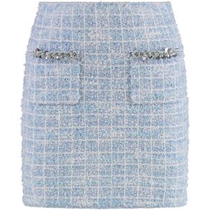 Self Portrait, Dames, Rokken, Blauw, Maat: M Viscose,