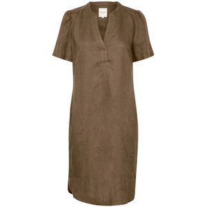 Part Two, Dames, Jurken, Bruin, Maat: 2XS Linnen,