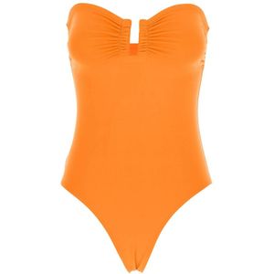 Eres, Dames, Badkleding, Oranje, Maat: S Spandex,
