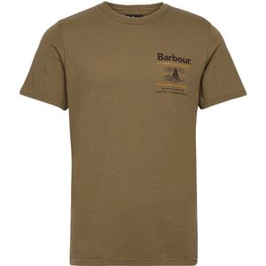 Barbour, Heren, Tops, Groen, Maat: L Katoen,