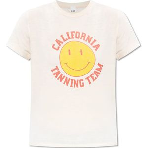 Re/Done, Dames, Tops, Beige, Maat: M Katoen,