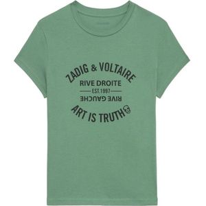 Zadig & Voltaire, Dames, Tops, Groen, Maat: XS