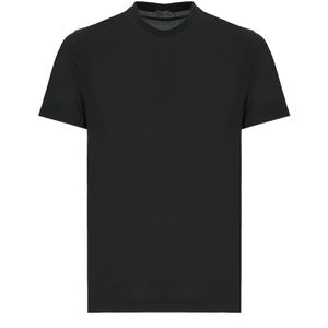 Zanone, Heren, Tops, Zwart, Maat: M Katoen,