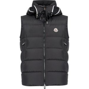 Moncler, Dames, Jassen, Zwart, Maat: XL Satijn,
