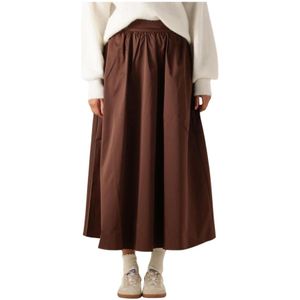 Rouge Edit, Dames, Rokken, Bruin, Maat: M Poliester,