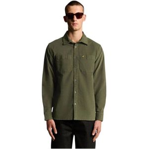 Lyle & Scott, Heren, Overhemden, Groen, Maat: XL