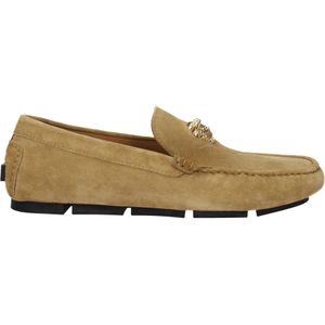 Versace, Heren, Schoenen, Beige, Maat: 41 EU Suède,