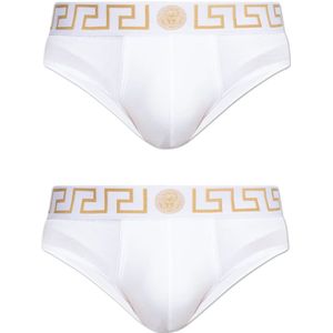 Versace, Heren, Ondergoed, Wit, Maat: XL Katoen,