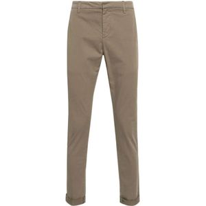 Dondup - Chino Broek - Lichtbruin - Stretch-Katoen Twill