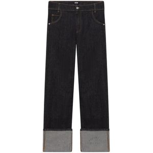 Gcds, Dames, Jeans, Zwart, Maat: W24 Denim,