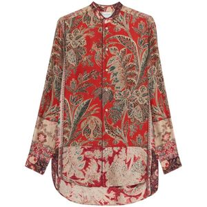 Pierre-Louis Mascia, Dames, Blouses & Shirts, Veelkleurig, Maat: S Zijde,