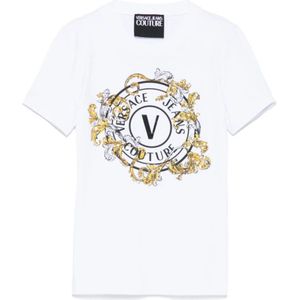 Versace Jeans Couture - T-shirt - Wit - Katoen