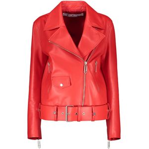 Off White, Dames, Jassen, Rood, Maat: XS Katoen,