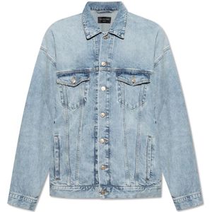 Balenciaga, Heren, Jassen, Blauw, Maat: M Denim,
