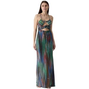 Just Cavalli, Dames, Jurken, Veelkleurig, Maat: S Jersey,