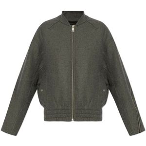 AllSaints, Dames, Jassen, Grijs, Maat: M Wol,