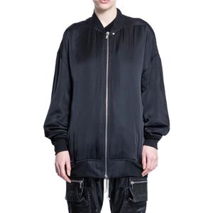 Rick Owens, Dames, Jassen, Zwart, Maat: S Satijn,